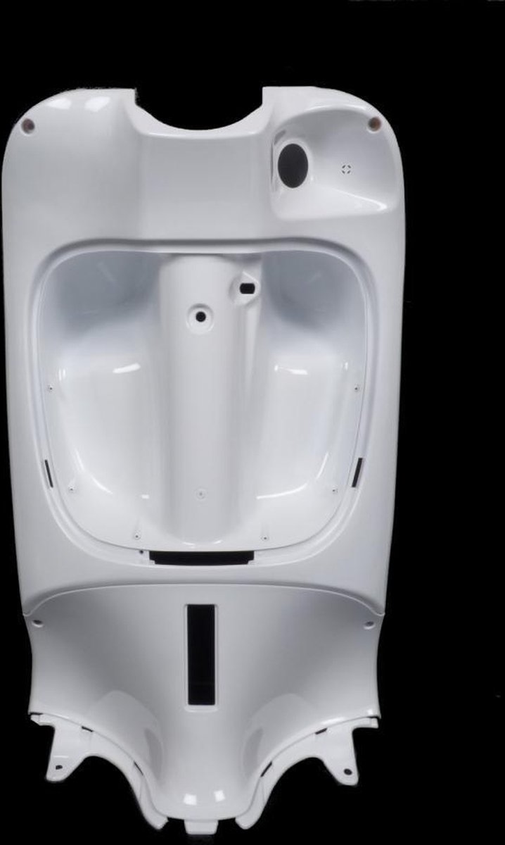 Tablier arrière One pour Scooter Aprilia 50 Scarabeo 2006 à 2011 63597300 / blanc brillant Neuf