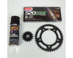 Kit chaîne France Equipement pour moto Honda 500 Cb F 2013 à 2015 15 x 41 Pas 520 Neuf