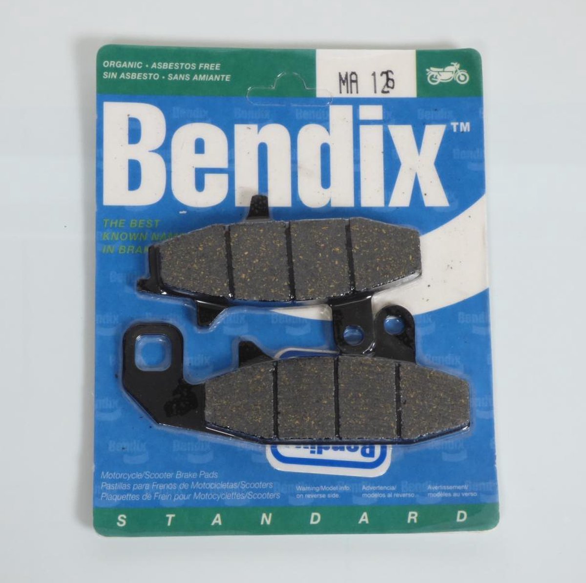 Bendix remblokje voor motorfiets Suzuki 600 DR R 1989 MA126 Nieuw