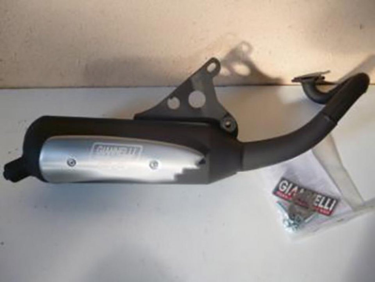 Giannelli-uitlaat voor Malaguti 50 F12R Phantom AC scooter, bouwjaar 2007 t/m 2012, nieuw