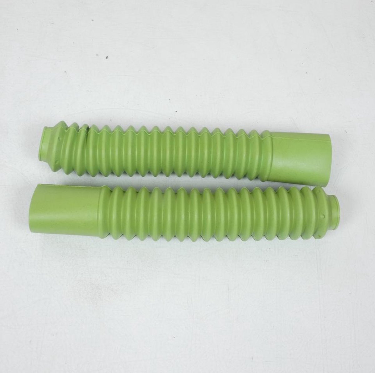 Paire soufflet protection de fourche Ø32mm 340mm Vert 3AS Racing pour moto Neuf