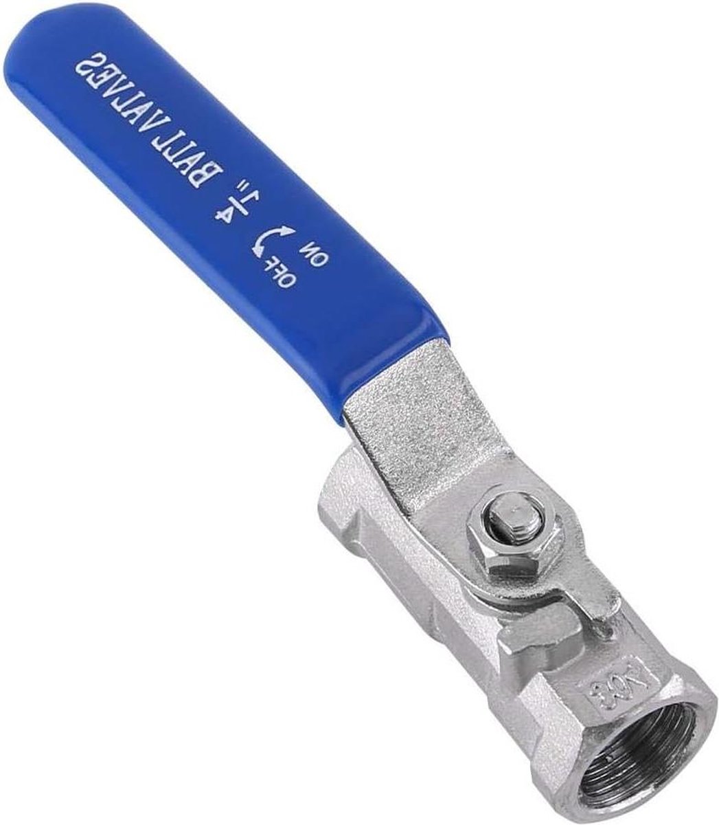 Tuinkraan met kogel roestvrij staal SS304 - TopinCN - BSP - push-fitventiel - 1/4 inch .