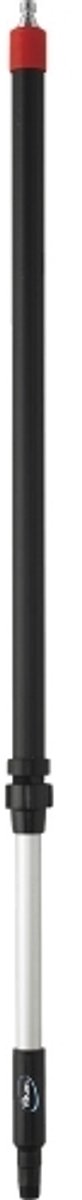 Vikan Transport telescoopsteel 100-160cm waterdoorvoer Nito - Zwart