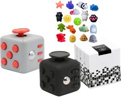 Happy Trendz® - Fidget Cubes & Mochies Squishies Set – Relaxing Toys - Leuk - Ontspanning Speelgoed - voor school en onderweg