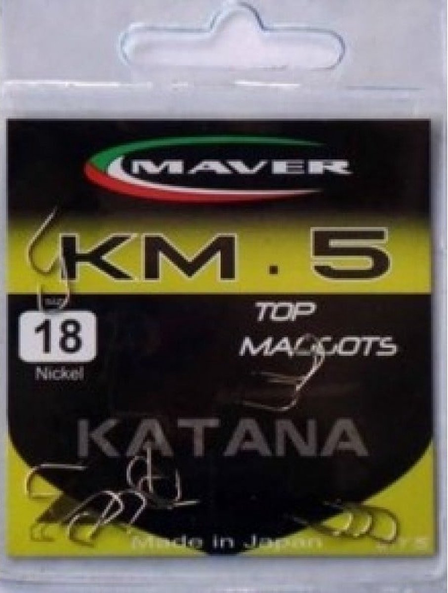 Maver Katana KM.5 Match Top Maggots Spade End-Barbed (15 pcs) - Maat : 12