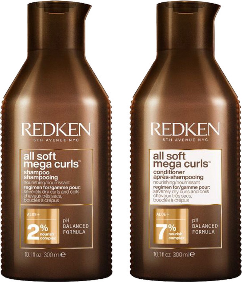 Redken All Soft Mega Curls Shampoo 300ml + Conditioner 300ml