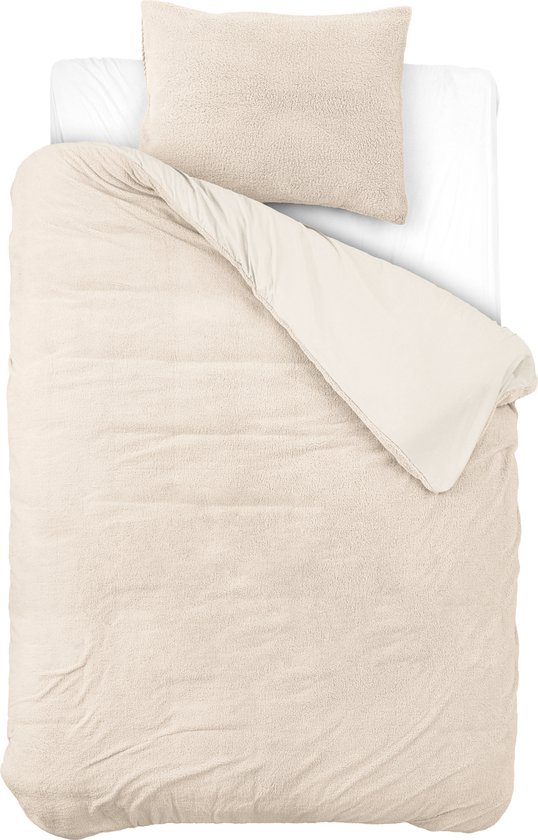 Sleeptime Teddy Dekbedovertrek - 140x200/220 + 1 kussenslopen 60x70 - Creme - Eenpersoons