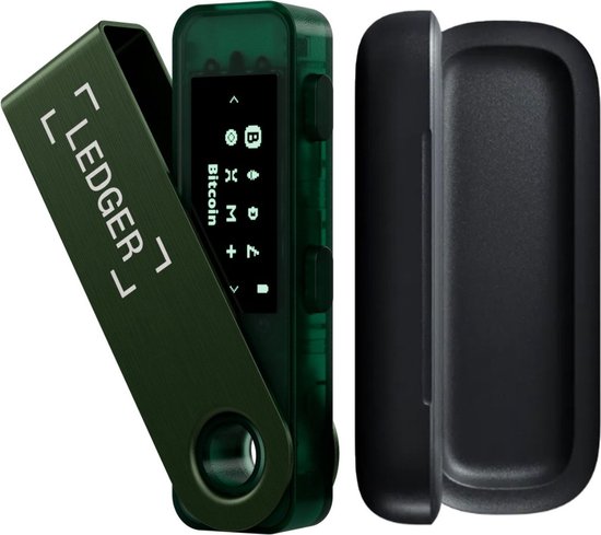 SAMYERLEN Aluminum Alloy Carrying Case Compatible With Ledger Nano X/S Plus YubiKey USB 5 5C NFC Nano, Waterproof & Shockproof USB Thumb Drive Storage, Secure Case For Cryptocurrency Cold Wallet,Black-765220