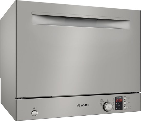 Bosch SKS2ITI00E - Serie 2 - Vrijstaande mini-vaatwasser - 55 cm - Zilver - Extra droge vaat