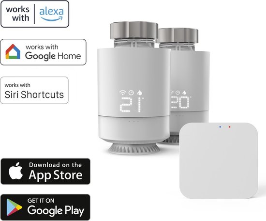 Hama Slimme wifi-verwarmingsregeling, 2x slimme radiatorthermostaat