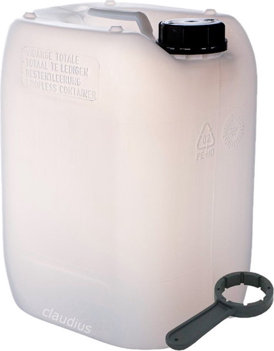 Jerrycan 10 liter | met sleutel | geschikt voor water | UN gekeurd | benzine | handig stapelbaar | food grade | inclusief dop | totaal te legen | noodpakket
