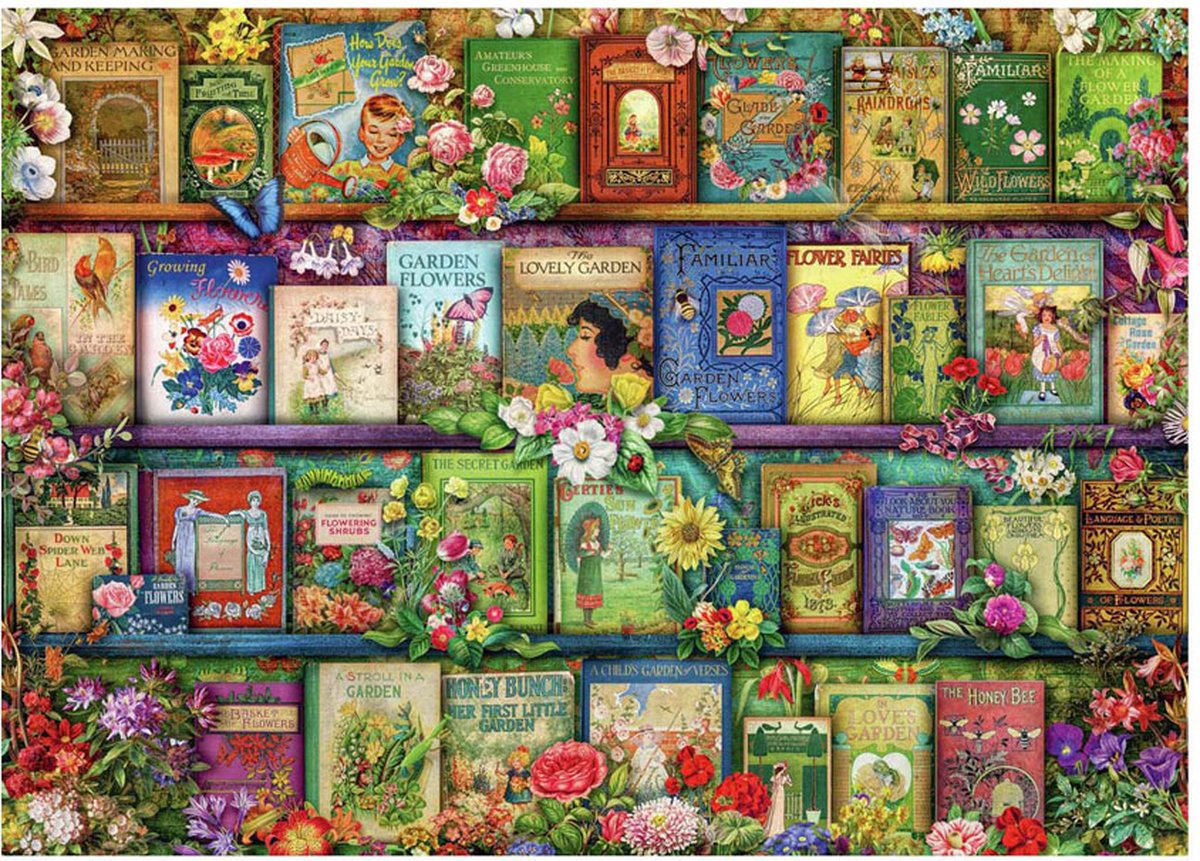 Ravensburger puzzel Vintage tuinboeken - Legpuzzel - 1000 stukjes — cadeau in Spellen & Speelgoed - foto 2