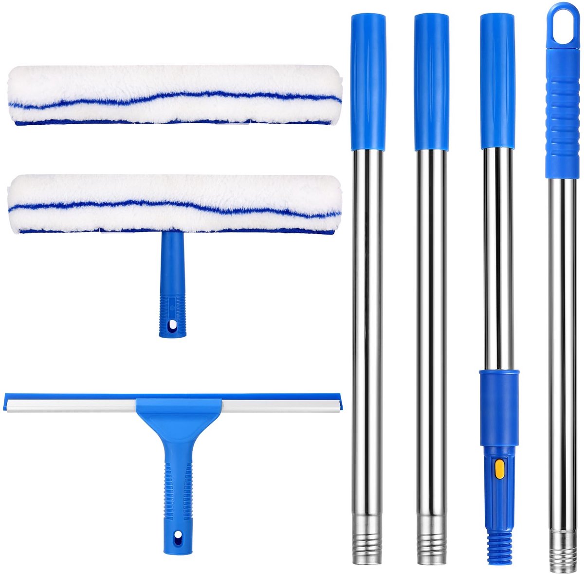 Goedkoopste Goodivery ® Uittrekbare 150 cm Raamwisser met Siliconen Trekker en Microvezel Pad voor Grote Ramen en Auto's