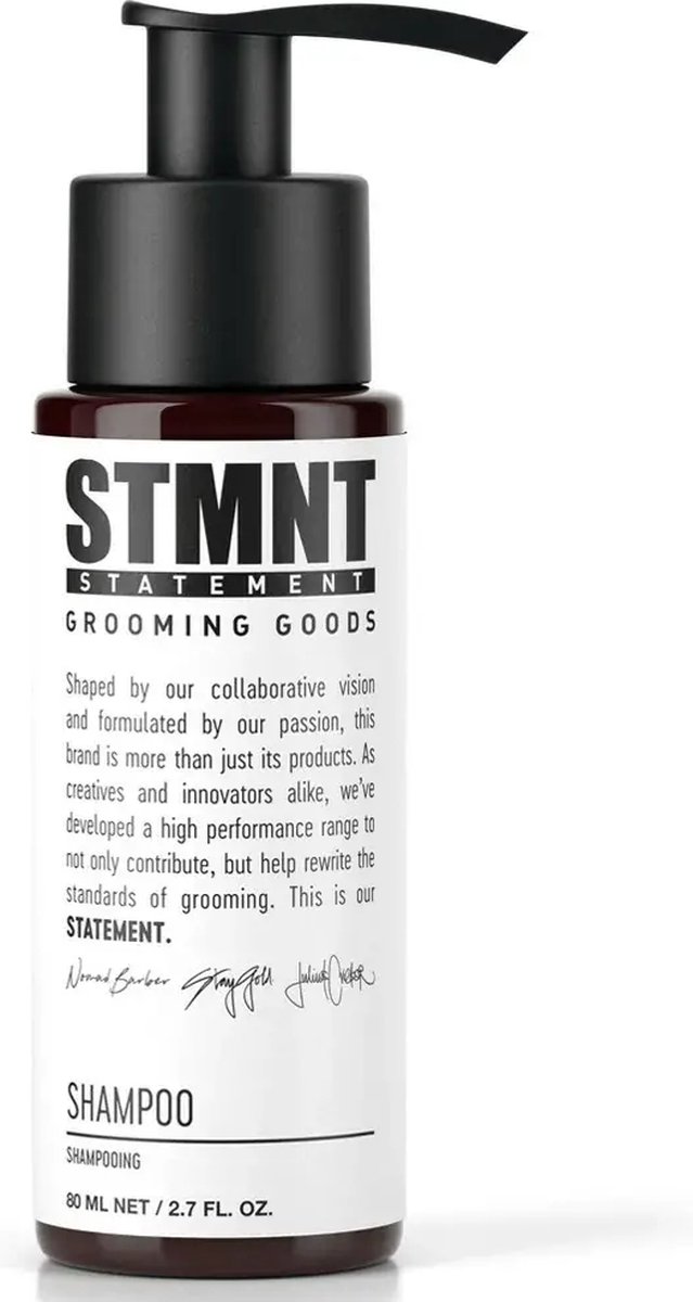 STMNT Shampoo Grooming Goods - Travel Size 80 ml - Frisse Dagelijkse Reiniging
