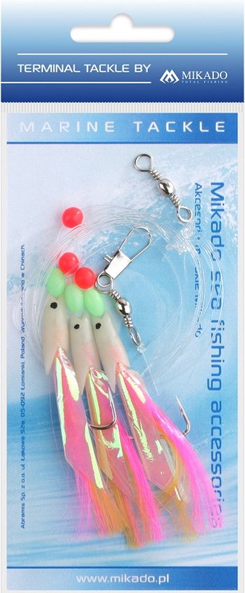 Paternoster Righ Mikado Zeevis Onderlijn 1/0 – Paternoster Rig – 5 Haken – Kabeljauw ...