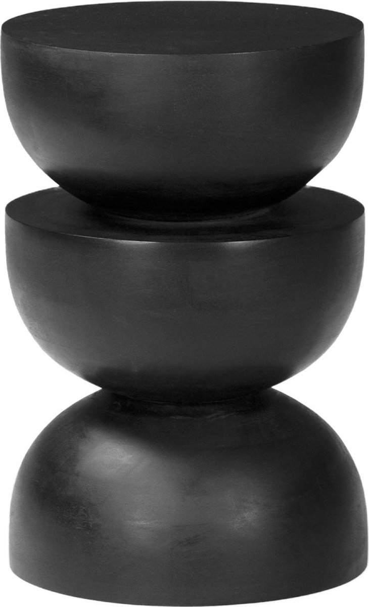 sweeek - Mangohouten bijzettafel, nachtkastje, ø30xh45cm