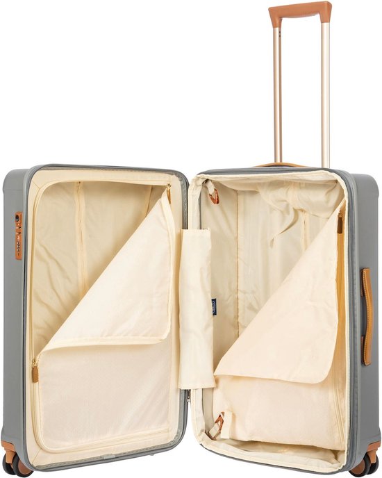 BRIC'S Valise Capri Trolley 69 cm / 83 - 90 L Expandable Silver Argenté