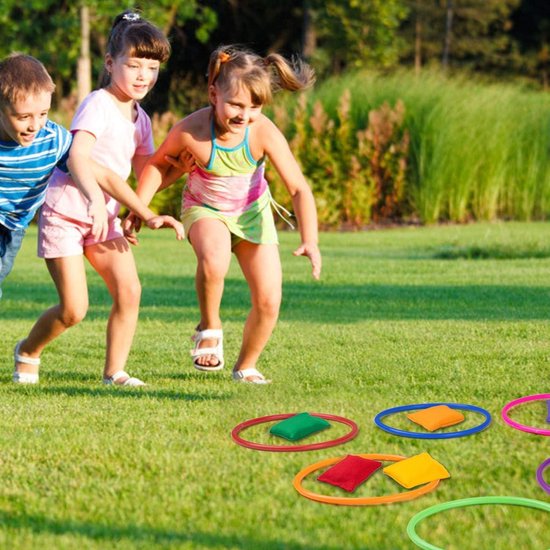 Mme. Set de jeu de lancer de sacs de haricots de la collection Jones - 24 pièces pour Enfants et Adultes