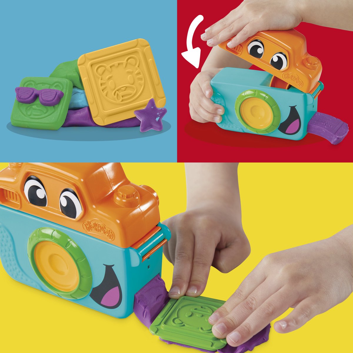 Play-Doh Fotoplezier Voor Beginners Speelset - Boetseerklei - Speelgoedcamera - 3 Play-Doh Potjes - Knutselen voor kinderen — afbeelding 16