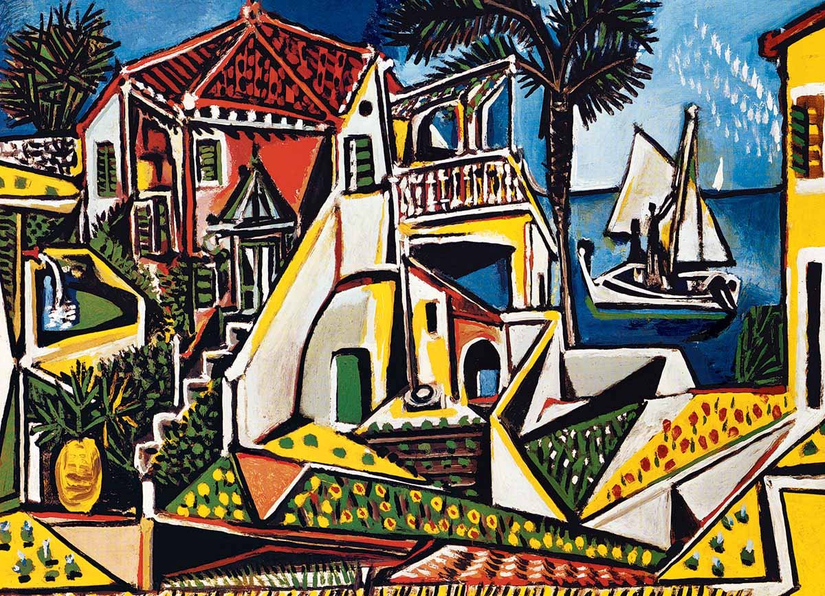 Eurographics - Mediterraan Landschap [Paysage méditerranéen] - Pablo Picasso - 1000 stukjes 68×48cm (b×h) - Fine Art Legpuzzel