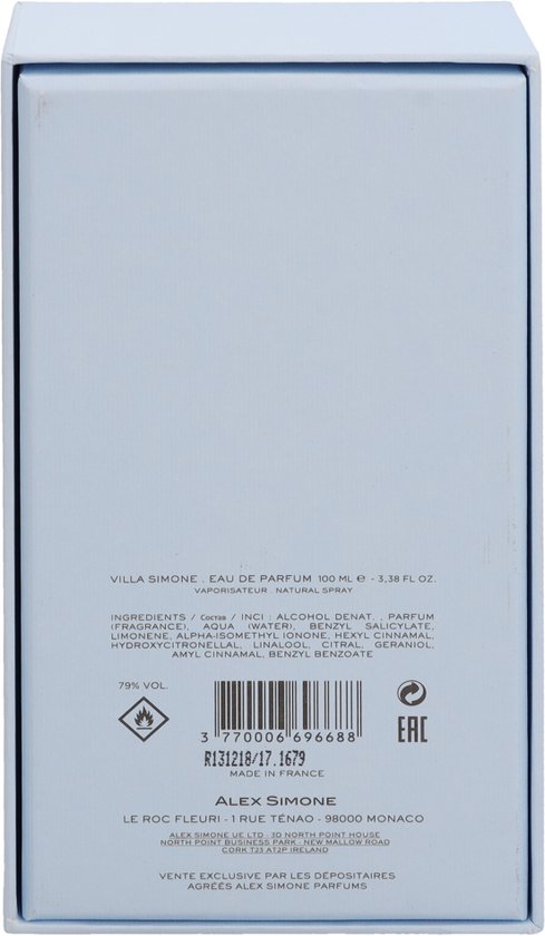Alex Simone - Villa Simone - 100 ml - Eau De Parfum