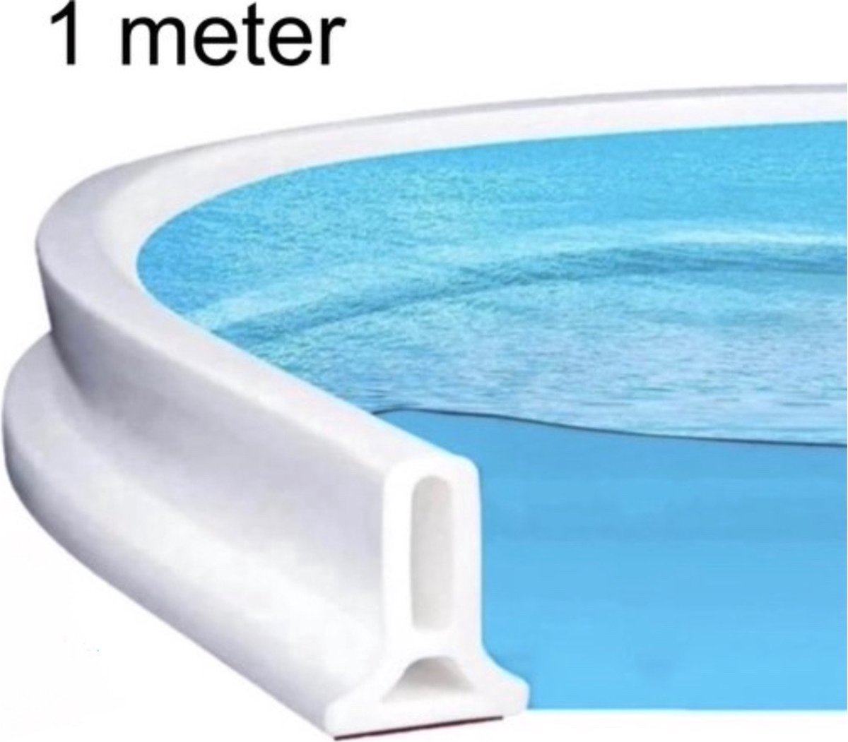 Medj - Wit Zelfklevende Siliconen waterkering 100cm Douche Dorpel - Water stopper Badkamer - Water Dorpel Waterdorpel - Waterstopper 100cm Douchedeur - Douchebak - Douchegordijn - Water drempel - Zwembad