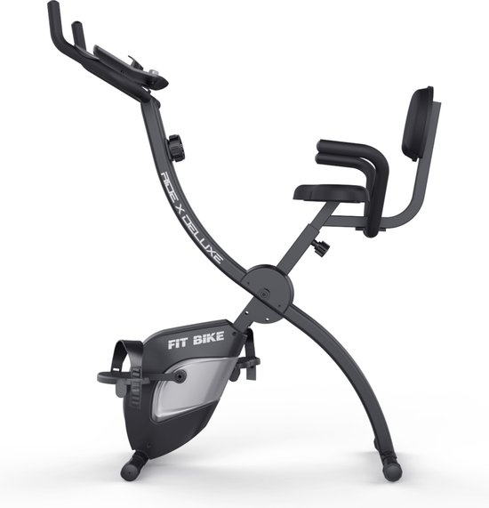 FitBike Ride X Deluxe Hometrainer Inklapbaar Zwart
