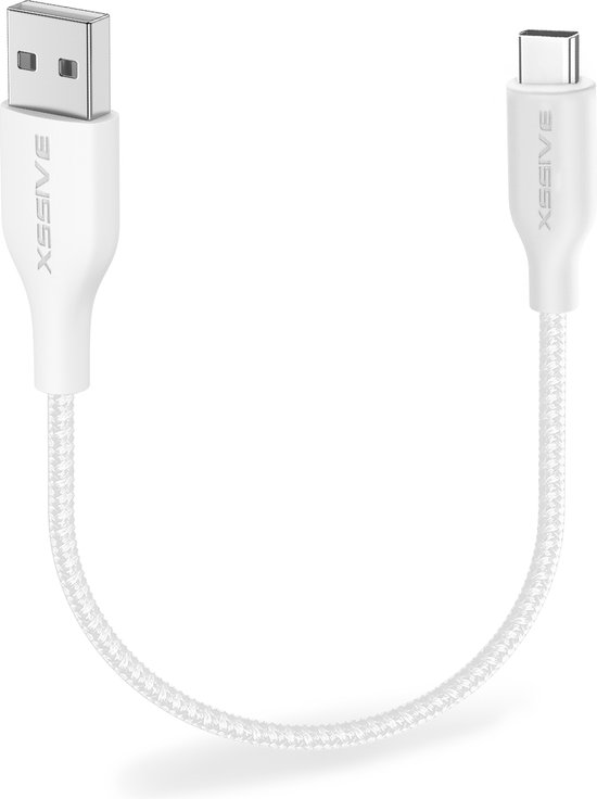SUMPK USB C naar USB C kabel, 30 cm, 3 stuks, hoek van 90 graden, type C, PD, snellaadkabel, 60 W, USB 2.0, nylon, gevlochten voor Samsung Galaxy S22, S21, S20, S10, Pixel en andere USB C stekkers