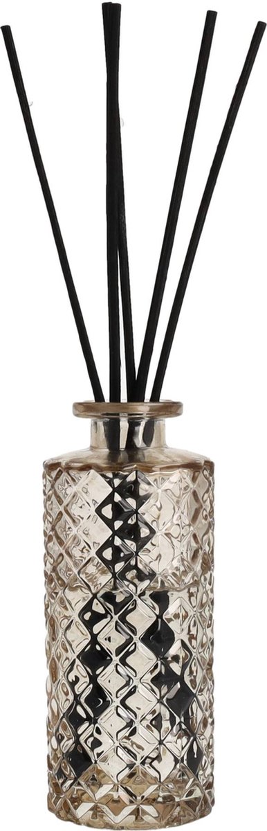 Scentmoods® Geurstokjes Set Madame Coco – Luxe Geurstokjes – Voorgevuld – Geurverspreider – Huisparfum – 150 ml – Bruin Glas – Inclusief Stokjes