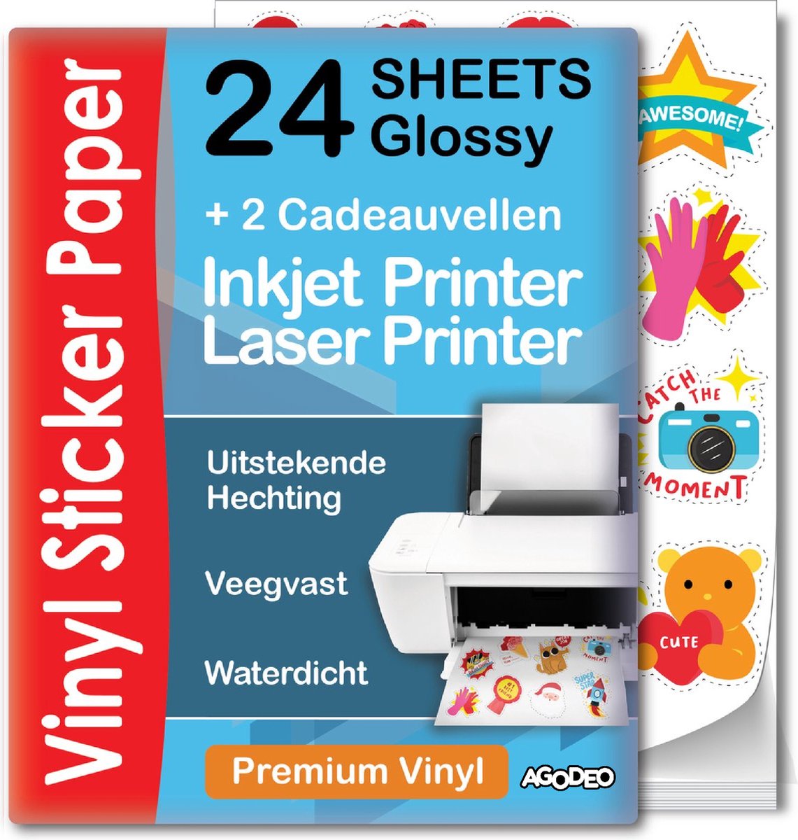 Zelfklevende Waterdichte Vinyl Wandpanelen - Blauw Marmer En Goud 100 X 50 Cm