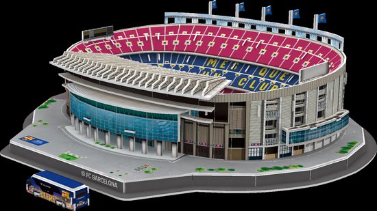 FC Barcelona 3D voetbal stadium puzzle SPOTIFY CAMP NOU