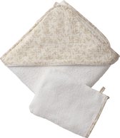 VERTBAUDET Coffret Cape De Bain + Gant HYGGE - Douceur Et Confort Pour Bébé