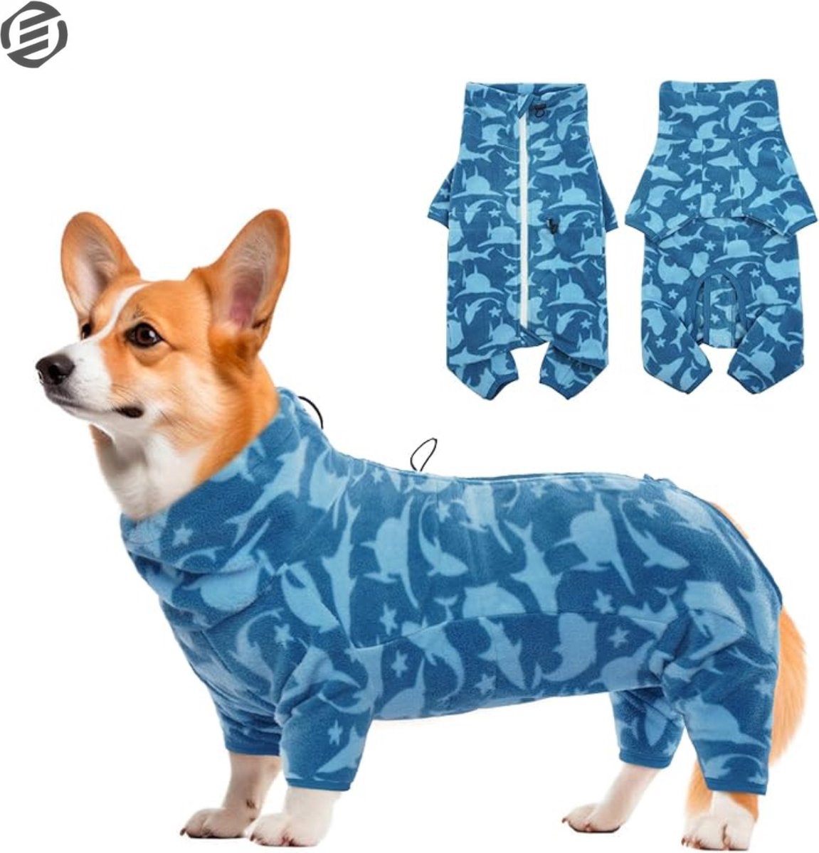 Equivera Honden Pyjama - Hondentrui - Honden Kleding - Hondenpyjama - Pyjama Voor Honden