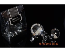 Decoratie Kristal Set – 12 Delig – Luxe en Sprankelend Design