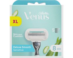 Lames de rasoir Deluxe Smooth Sensitive pour femme - 8 pièces, pour un rasage de près avec des résultats durables