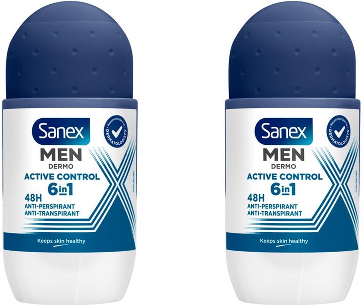 Sanex Deo Roller - Men Active Control 2 x 50 ml