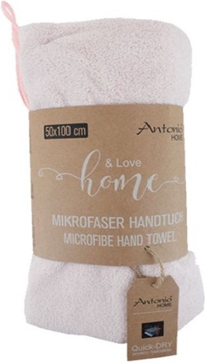 Microvezel handdoek 50x100 cm – Zachte sneldrogende handdoek - Roze