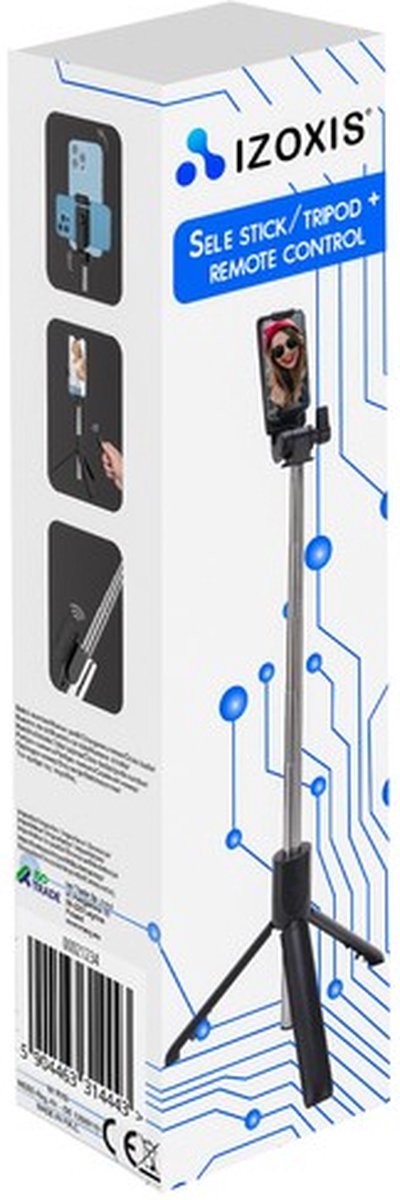 Izoxis Monopod en Tripod - Draadloos en Compact - Voor Foto's en Video's thumbnail 2