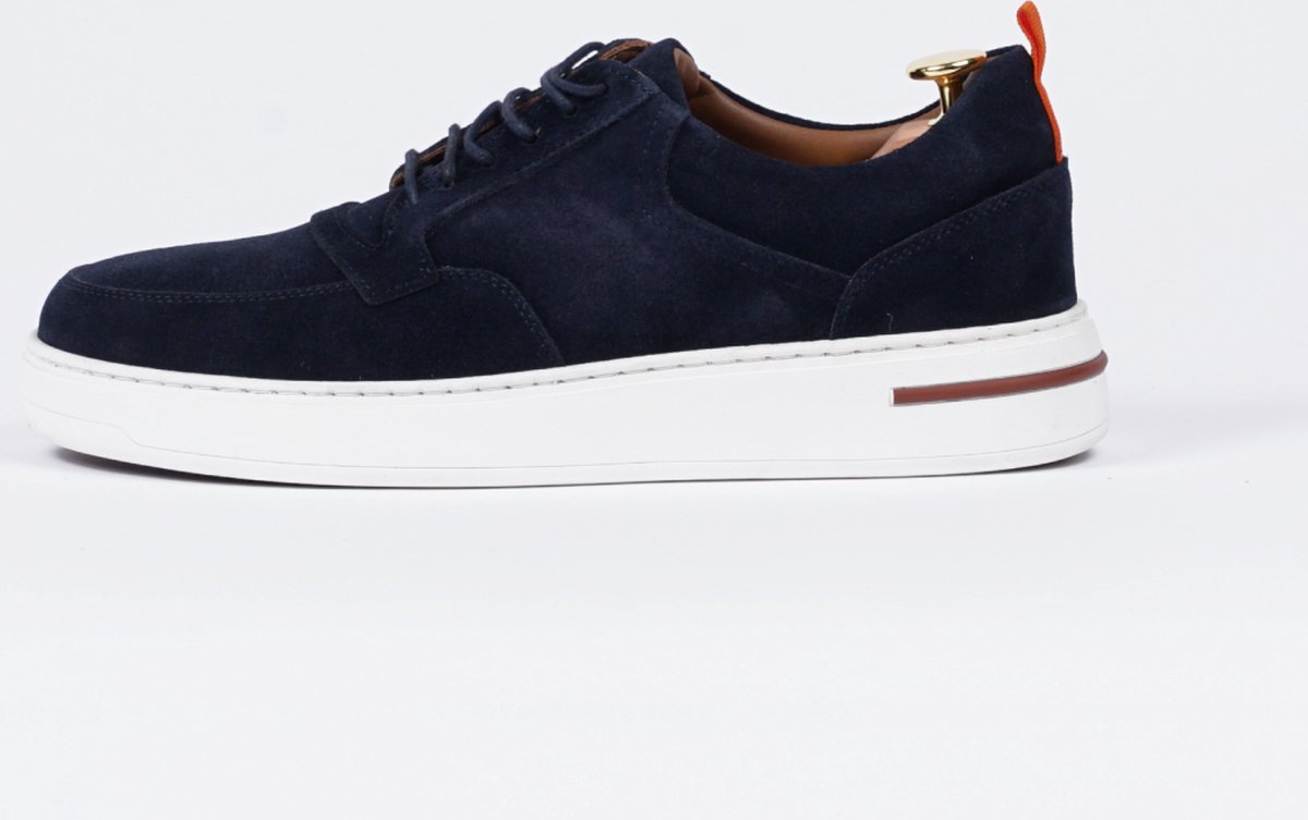 Heren Suède Sneakers – Azure Sneaker – Marineblauw – Leren Voering – Uitneembare Binnenzool – Alfie Walker