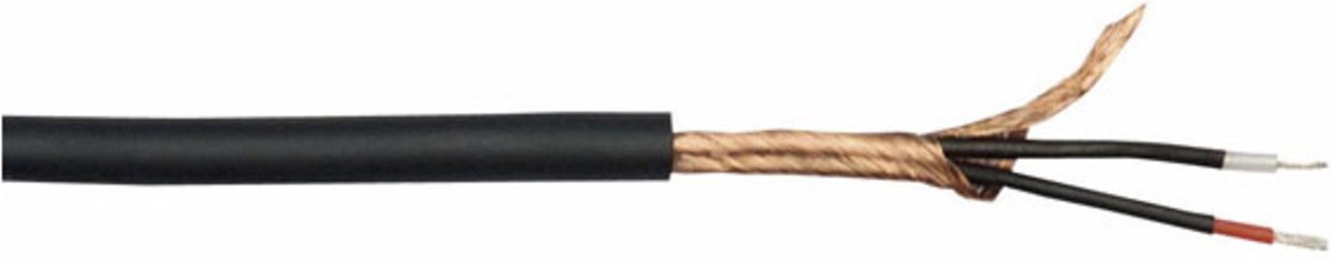 DAP Audio MC-226B microfoon kabel zwart, dubbele isolatie, 100 meter op rol