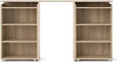 Nada hoofdeinde 160 cm met 4 planken eiken decor.