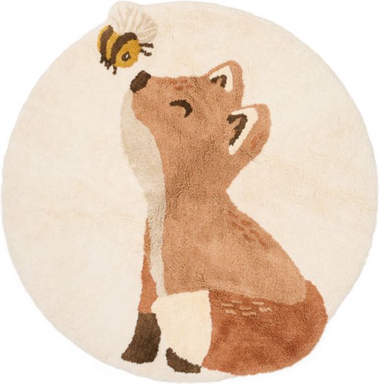 Little Dutch Forest Friends Vos - Vloerkleed - 110 x 110 cm