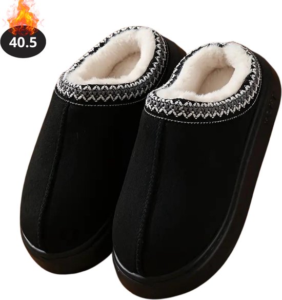 Mishansha Winterpantoffels voor dames, warme pluche, maat 36-43, Kaki, 39 EU