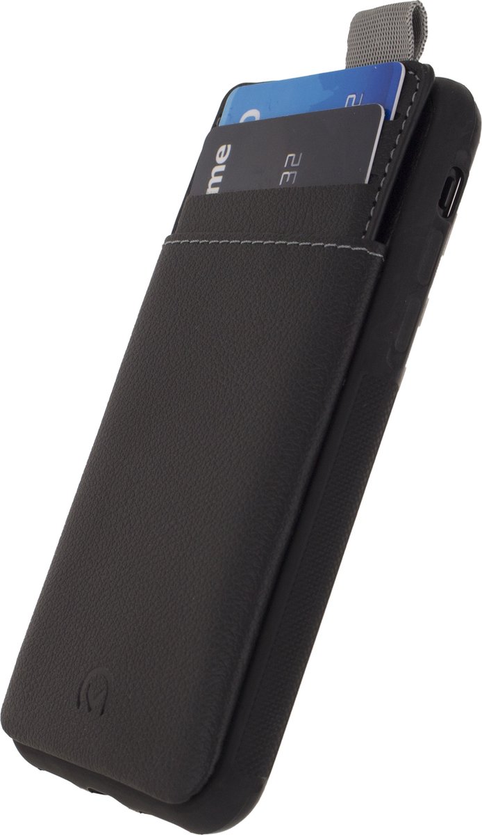 Mobilize Hoesje geschikt voor Apple iPhone XS Telefoonhoesje met Kaarthouder Flexibel TPU | Mobilize Gelly Card Backcover met Pasjeshouder | Kaarthouder voor 1 Pasje | backcover Hoesje voor Pinpas / OV Kaart / Rijbewijs | iPhone XS Case | Back Cover