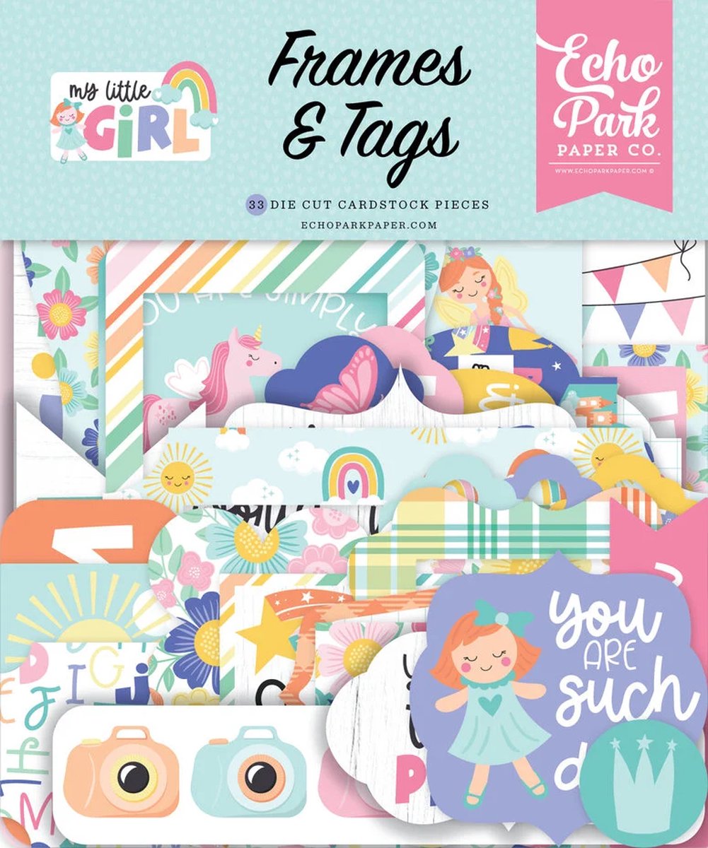 Echo Park - My Little Girl Frames & Tags (MLG358025)
