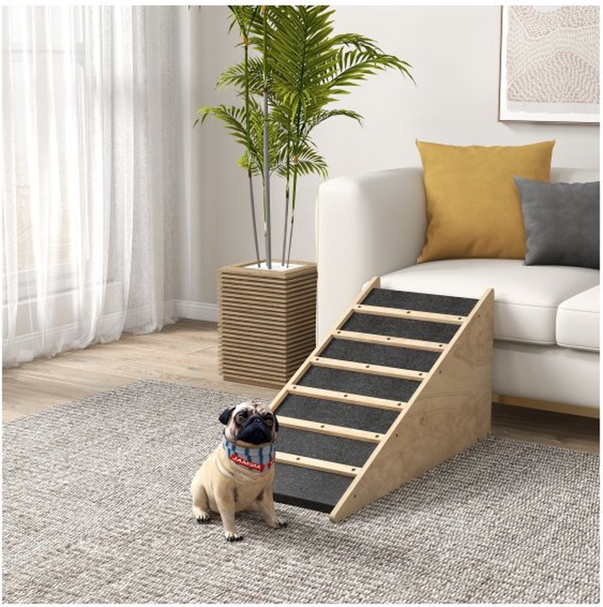 Hondenloopplank - AutoPaws - Antislip - Middelgrote honden - Zwart