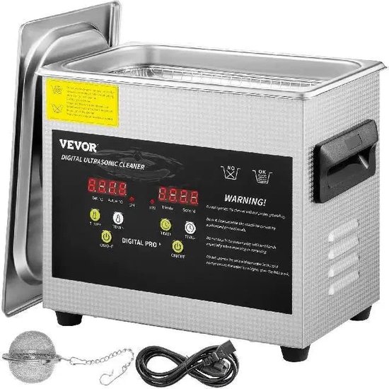VEVOR Nettoyeur a Ultrasons Numerique 3 L Nettoyeur Ultrasonique