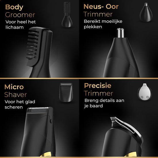 Wellshave Tondeuse à barbe 6 en 1 Supreme -