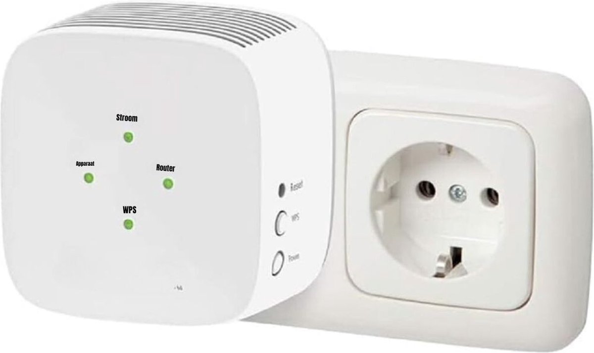 DD Wifi Versterker Stopcontact - Repeater - 750 Mbps -