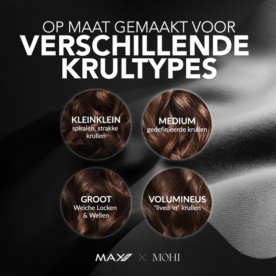Max Pro Miracle 5 in 1 Krultang - Krultang set - Met Opzetstukken - Met Handschoen - Krultangset - Curling Iron - Krultangen